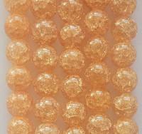 Бусины на нитях "Сахарный кварц", круглые, 8 мм, цвет оранжевый, около 45 бусин (арт. МБ.УТ1-11172)