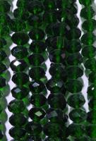 Бусины на нитях "Австрийский хрусталь (имитация)", рондель, 8x6 мм, отверстие 1 мм, цвет желто-зеленый, около 72 штук (арт. МБ.УТ4370)