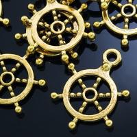 Кулоны "Штурвал", 20х17,5х2 мм, цвет: античное золото, 20 штук (количество товаров в комплекте: 20)