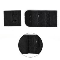 Застежки с крючками для бюстгальтера, 25 мм, цвет: черный, 100 штук