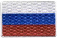 Термоаппликации "Флаг России", 75-50 мм, 10 штук (количество товаров в комплекте: 10)