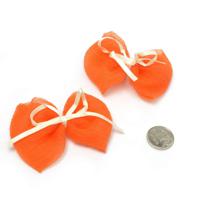Бантики пришивные "Magic 4 Hobby", цвет: оранжевый (2 штуки)