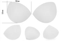 Чашечки корсетные, цвет: белый, размер: one size, 10 пар, арт. TBY-03.01 (количество товаров в комплекте: 10)