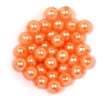 Бусины круглые перламутровые "Magic 4 Hobby", цвет: H29 оранжевый, 10 мм, 50 грамм