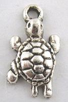 Металлические подвески "Черепаха", цвет: античное серебро, 24х13 мм, 25 штук. арт. TB.8S.B00105 (количество товаров в комплекте: 25)