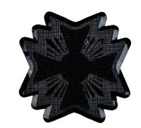Аппликация пришивная, 5,5 см, цвет: черный, 20 штук (количество товаров в комплекте: 20)