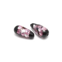 Бусины керамические "Tesoro Мурано", 22х11 мм, цвет: розовый, 2 бусины (арт. TS.D5162-03) (количество товаров в комплекте: 2)