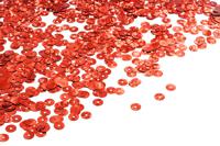Пайетки плоские россыпью "IDEAL", 6 мм, 50 г, цвет: 03 красный