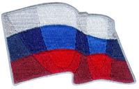 Термоаппликация "Флаг России", 80x50 мм, 10 штук (арт. TBY.FLAG.4) (количество товаров в комплекте: 10)