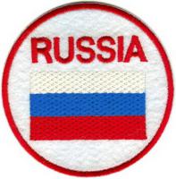 Термоаппликация "Russia", 80 мм, 10 штук (арт. TBY.FLAG.2) (количество товаров в комплекте: 10)