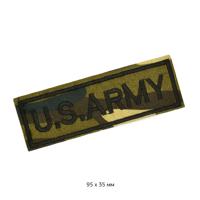 Термоаппликации "Армия US", 9,5x3,5 см, цвет: 2 черный, 10 штук (арт. TBT.ТЕР.3.3) (количество товаров в комплекте: 10)