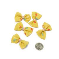 Бантики пришивные "Magic Hobby", цвет: желтый (арт. MG.YZ-31.2), 5 штук