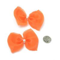 Бантики пришивные "Magic Hobby", цвет: оранжевый (арт. MG.YZ-35.1), 2 штуки