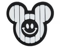Аппликация пришивная "Mouse", 2,5х2,5 см, 20 штук, цвет: белый, чёрный, арт. TBY.SHEV.02 (количество товаров в комплекте: 20)