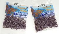 Бисер "Preciosa", 10/0, цвет: фиолетовый, 10 упаковок по 5 грамм (арт. 24020) (количество товаров в комплекте: 10)