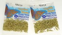 Бисер "Preciosa", 10/0, цвет: зеленый, 10 упаковок по 5 грамм (арт. 18151) (количество товаров в комплекте: 10)