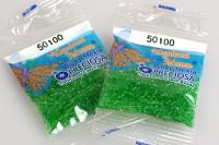 Бисер "Preciosa", 10/0, цвет: зеленый, 10 упаковок по 5 грамм (арт. 50100) (количество товаров в комплекте: 10)