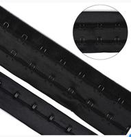 Крючки на ленте 2 ряда на мягкой основе, 40 мм, цвет: черный, 45,7 м, арт. TBY-76179