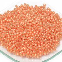 Бусины круглые перламутровые "Magic 4 Hobby", 6 мм, цвет: H29 оранжевый, 50 грамм, 500 штук