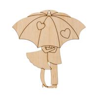 Заготовка для декорирования Mr.Carving "Влюблённые под зонтом", 9х8,5 см, арт. ВД-646