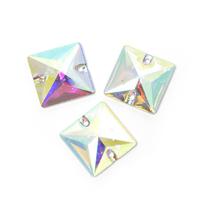 Стразы пришивные акриловые "Tesoro Crystal. Resin", 16 мм, цвет прозрачный, 10 штук (арт. TS.ED8.1.10)