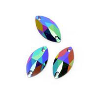 Стразы пришивные акриловые "Tesoro Crystal. Resin", 9x18 мм, цвет мультицвет, 10 штук (арт. TS.ED7.2.04)