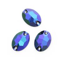 Стразы пришивные акриловые "Tesoro Crystal. Resin", 11x16 мм, цвет мультицвет, 10 штук (арт. TS.ED5.2.06)