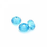 Бусины стеклянные "Tesoro", 8x13,5 мм, цвет голубой, 10 бусин (арт. TS-PNWO-G14)