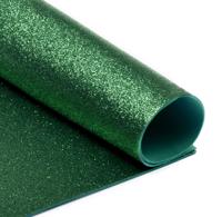 Фоамиран глиттерный "Magic 4 Hobby", 20х30 см, 2 мм, цвет: зеленый, 10 штук (количество товаров в комплекте: 10)