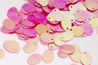 Пайетки россыпью "Ideal", 9x13 мм, 50 грамм, цвет: 028 ярко-розовый, арт. TBY-FLK664