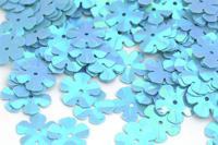 Пайетки россыпью "Ideal", 14 мм, 50 грамм, цвет: 017 голубой, арт. TBY-FLK465