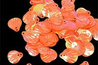 Пайетки россыпью "Ideal", 12x14 мм, 50 грамм, цвет: 327 оранжевый, арт. TBY-FLK269