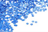 Пайетки россыпью "IDEAL", 6 мм (цвет: 05 синий), 50 грамм