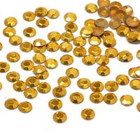 Стразы термоклеевые "Ideal", металл, размер: (3,8-4,0 мм), 1440 штук, цвет: золото (004)