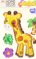 Декоративная интерьерная наклейка "Жираф 1", объемная