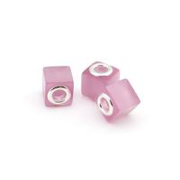 Бусины керамические Tesoro, 6х10 мм, розовый, 10 штук