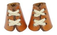 Наконечник для шнура, цвет: коричневый, 2 см, 20 штук, арт. 5AS-335 (количество товаров в комплекте: 20)