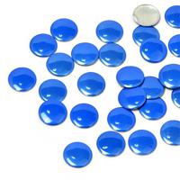 Стразы термоклеевые "Ideal", металл, размер: 8 мм, цвет: синий (059), 200 штук