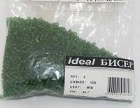 Бисер круглый "Ideal", цвет: зеленый матовый (М 7В), размер 10/0, 50 грамм
