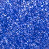 Бисер прозрачный "Preciosa", круглое отверстие, 10/0 (цвет: 01131 синий), 50 грамм