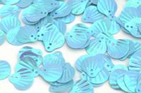 Пайетки россыпью "Ideal", 12х14 мм, цвет: голубой (017), 50 грамм