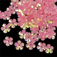 Пайетки россыпью "Ideal", 14 мм, цвет: розовый (029), 50 грамм