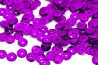 Пайетки россыпью "Ideal", 8 мм, цвет: фиолетовый (12), 50 грамм