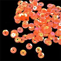Пайетки россыпью "Ideal", 8 мм, цвет: оранжевый (327), 50 грамм