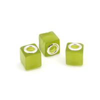 Бусины керамические Tesoro, зеленый. 10 штук