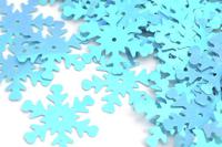 Пайетки россыпью "Ideal", 25 мм, цвет: голубой (017), 50 грамм