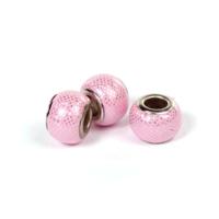 Бусины кожаные "Pandora", розовый, 2 штуки, арт. PN-8436