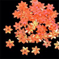 Пайетки россыпью "Ideal", 15 мм, цвет: оранжевый (327), 50 грамм