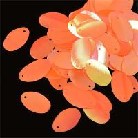 Пайетки россыпью "Ideal", 14x29 мм, цвет: оранжевый (327), 50 грамм