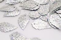 Пайетки россыпью "Ideal", 13x24 мм, цвет: серебряный (50112), 50 грамм